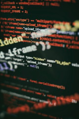 Software Programming Work Time. Code text written and created entirely by myself.