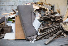 Heap Of Furniture Waste Outdoor