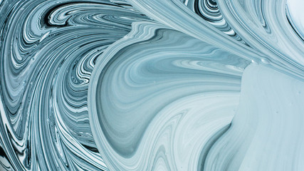  Abstract background. Trendy monochrome backdrop. Fluid art technique. Marble ink texture acrylic painted waves texture background