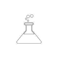 Poster - Flask flask icon. Element of energy for mobile concept and web apps icon. Outline, thin line icon for website design and development, app development