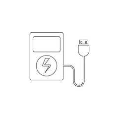 Poster - Battery charging battery charging icon. Element of energy for mobile concept and web apps icon. Outline, thin line icon for website design and development, app development