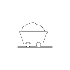 Poster - Cart cart icon. Element of energy for mobile concept and web apps icon. Outline, thin line icon for website design and development, app development