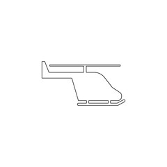 Aufkleber - helicopter icon. Element of army for mobile concept and web apps icon. Outline, thin line icon for website design and development, app development