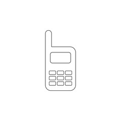 Aufkleber - portable radio icon. Element of army for mobile concept and web apps icon. Outline, thin line icon for website design and development, app development