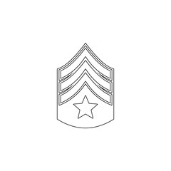Poster - military epaulettes icon. Element of army for mobile concept and web apps icon. Outline, thin line icon for website design and development, app development