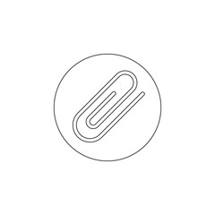 Poster - Colored paper clip icon. Element of web for mobile concept and web apps icon. Outline, thin line icon for website design and development, app development