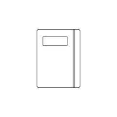 Aufkleber - Colored notebook icon. Element of web for mobile concept and web apps icon. Outline, thin line icon for website design and development, app development