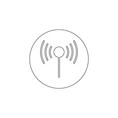 Aufkleber - Colored access point icon. Element of web for mobile concept and web apps icon. Outline, thin line icon for website design and development, app development