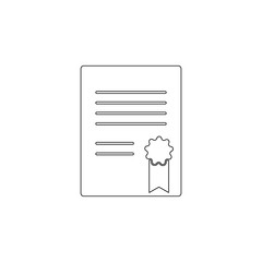 Aufkleber - Colored certificate icon. Element of web for mobile concept and web apps icon. Outline, thin line icon for website design and development, app development