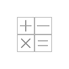 Aufkleber - Colored calculator signs icon. Element of web for mobile concept and web apps icon. Outline, thin line icon for website design and development, app development