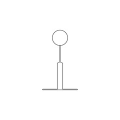 Aufkleber - Colored park light icon. Element of web for mobile concept and web apps icon. Outline, thin line icon for website design and development, app development