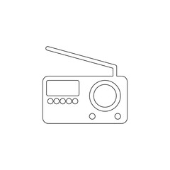 Aufkleber - Colored radio icon. Element of web for mobile concept and web apps icon. Outline, thin line icon for website design and development, app development