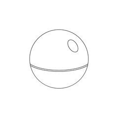 Aufkleber - planet icon. Element of space for mobile concept and web apps icon. Outline, thin line icon for website design and development, app development