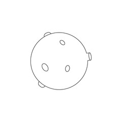 Aufkleber - planet icon. Element of space for mobile concept and web apps icon. Outline, thin line icon for website design and development, app development