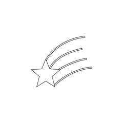 Aufkleber - falling star icon. Element of space for mobile concept and web apps icon. Outline, thin line icon for website design and development, app development