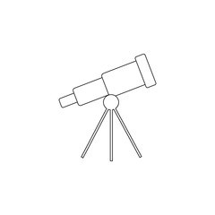 Aufkleber - telescope icon. Element of space for mobile concept and web apps icon. Outline, thin line icon for website design and development, app development