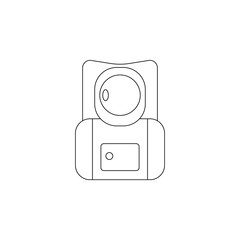 Aufkleber - cosmonaut's suit icon. Element of space for mobile concept and web apps icon. Outline, thin line icon for website design and development, app development