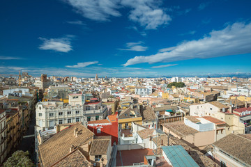 Wall Mural - Valencia, Spain. View over the city