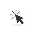 Click icon, arrow vector icon