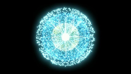 3D Animation of an Atomic Particle