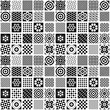 ©  danjazzia - Black and White Seamless Background