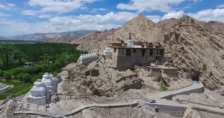 Wall Mural - The Shey Monastery or Gompa and the Shey Palace complex are structures located on a hillock in Shey, 15 kilometres to the south of Leh in Ladakh, northern India on the Leh-Manali road.