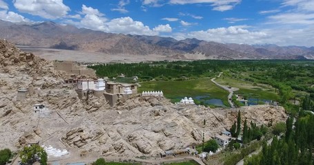 Wall Mural - The Shey Monastery or Gompa and the Shey Palace complex are structures located on a hillock in Shey, 15 kilometres to the south of Leh in Ladakh, northern India on the Leh-Manali road.