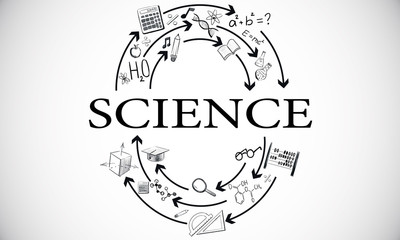 Aufkleber - Science and college concept