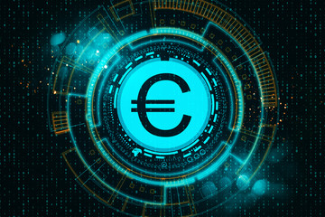 Poster - Abstract euro sign
