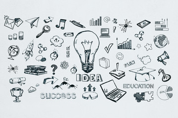 Wall Mural - Idea and success concept