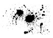 © Мария Неноглядова - Black spots of paint on a white background. Vector