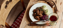 Panorama Banner With Speciality Venison Goulash
