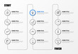 © kuliperko - Infographic design template. Timeline concept with 12 steps