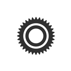 Aufkleber - Sun icon template color editable. Sun symbol vector sign isolated on white background. Simple logo vector illustration for graphic and web design.
