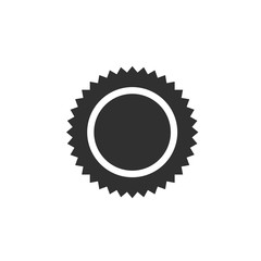Aufkleber - Sun icon template color editable. Sun symbol vector sign isolated on white background. Simple logo vector illustration for graphic and web design.