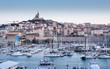 Vista panorámica del centro histórico de Marsella, Francia