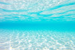 canvas print picture - clear blue underwater
