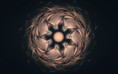 Aufkleber - digital generated image in the form of abstract geometric shapes of various shades and colors for use in web design and computer graphics