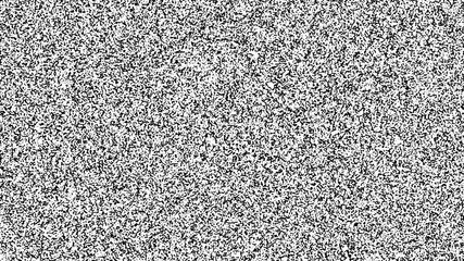 White noise texture. Static interference grunge vector background. TV screen no signal.
