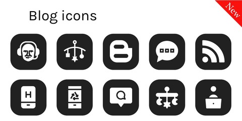 Sticker - blog icon set