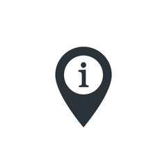 Poster - Map pointer with symbol info, information and reference. For location maps. Mark icon. Sign for navigation. Vector isolated ilustration