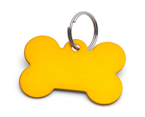 Wall Mural - Gold Dog Bone Tag