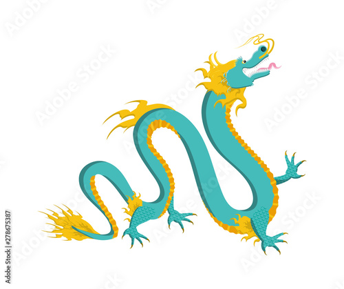 chinese dragon animal isola...