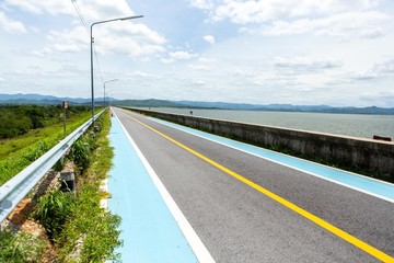 Road for bicycle in Thailand