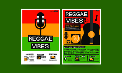 Reggae Vibes Event Poster Design