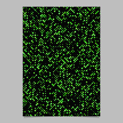 Poster - Green square pattern poster template - vector tiled mosaic cover background