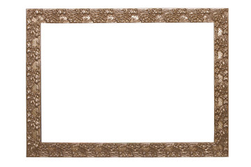 Poster - metal vintage frame. isolated on white