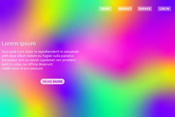 Poster - Minimal Glow Fluid Flow Colorful Abstract Design For Website Advertising Brochure Background. Modern Trendy Gradient Futuristic Element Multi Color Tone Illustration Concept.