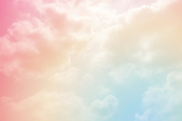 Wall Mural - cloud background with a pastel colour