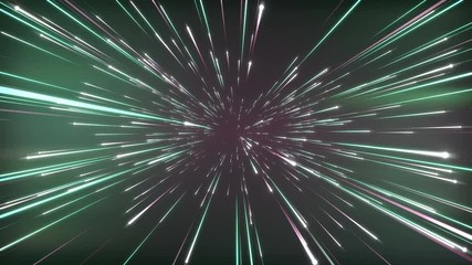 Poster - Fantasy abstract cosmic background, great design for any purposes. Vibrant colored motion graphics. Loop animation. Design element. 3d rendering. 4K, UHD